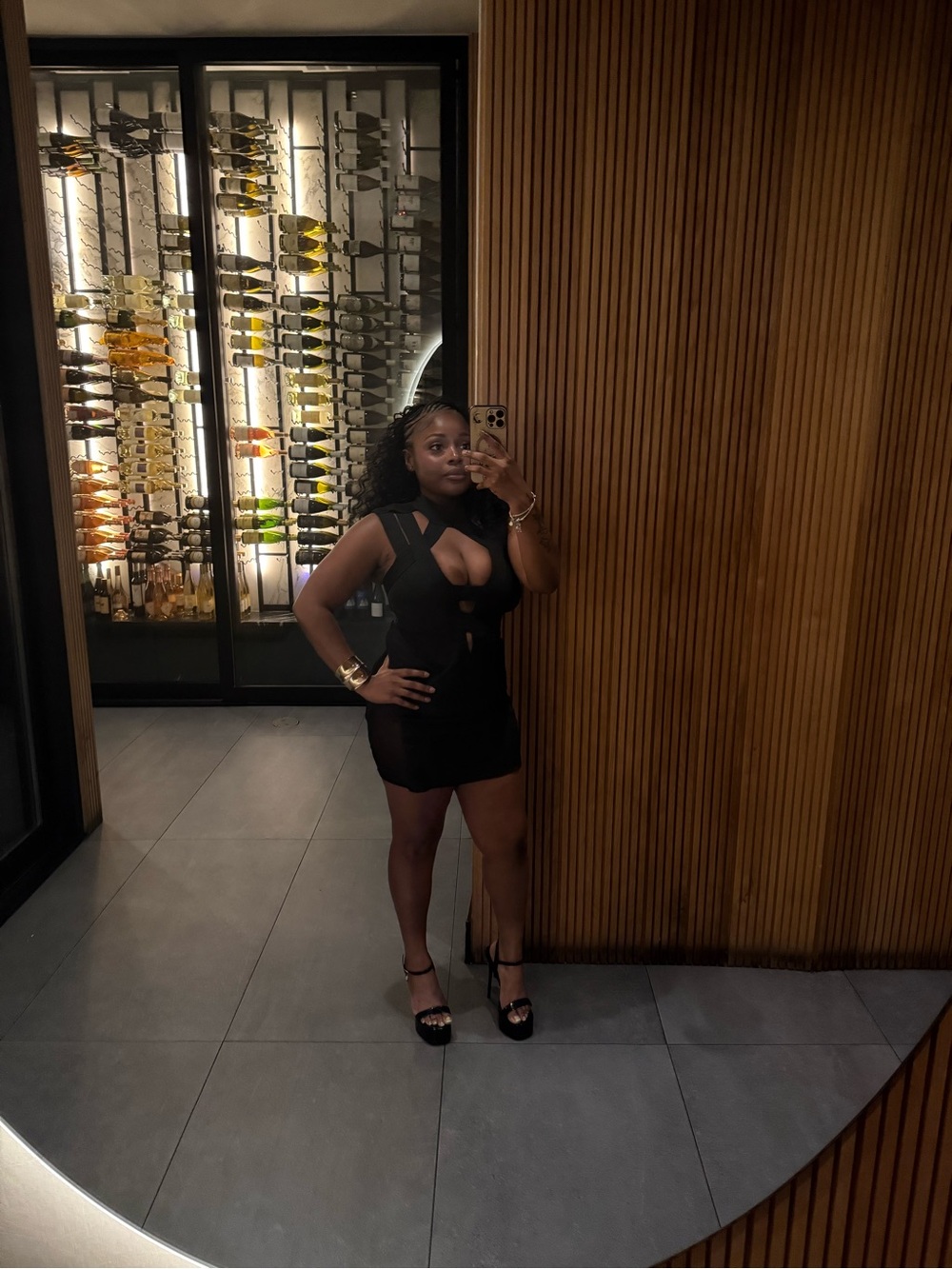 Fashion Nova Black Cutout Bodycon Mini Dress
